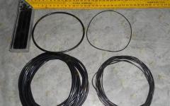 Кольцо уплотнительное гильзы цилиндра (компл. 12 тонких и 12 толстых) TD226B6G 01153805+01153804